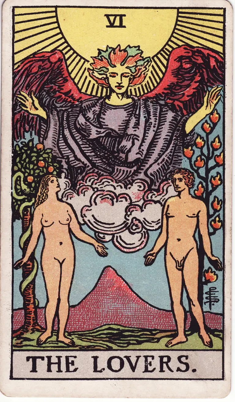 Classic drawing of “The Lovers”