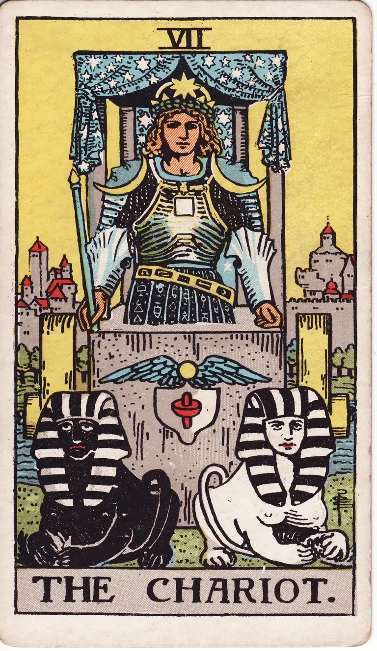 Classic drawing of “The Chariot”