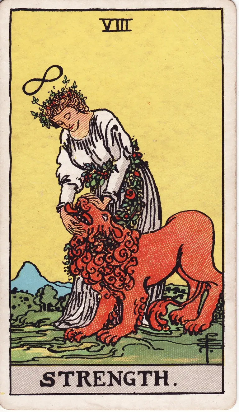 Classic drawing of “Strength”
