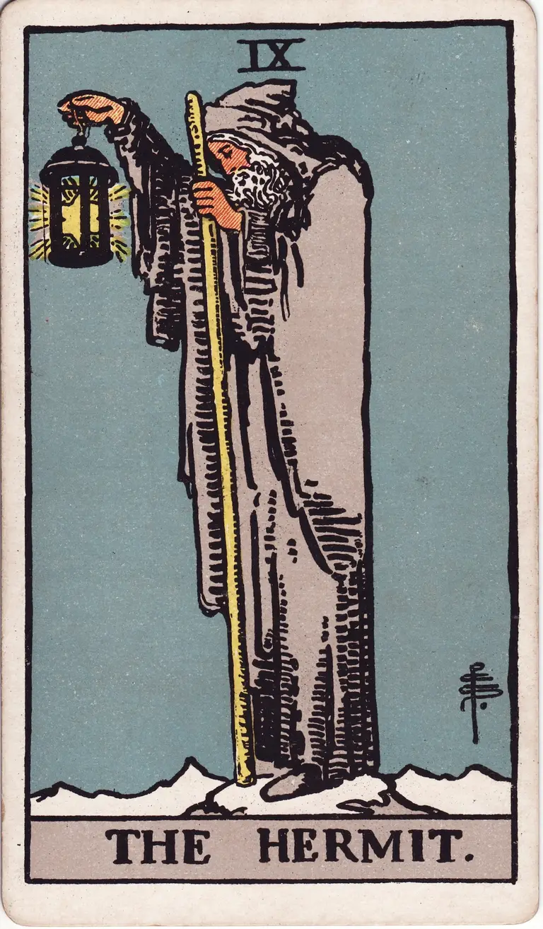 Classic drawing of “The Hermit”