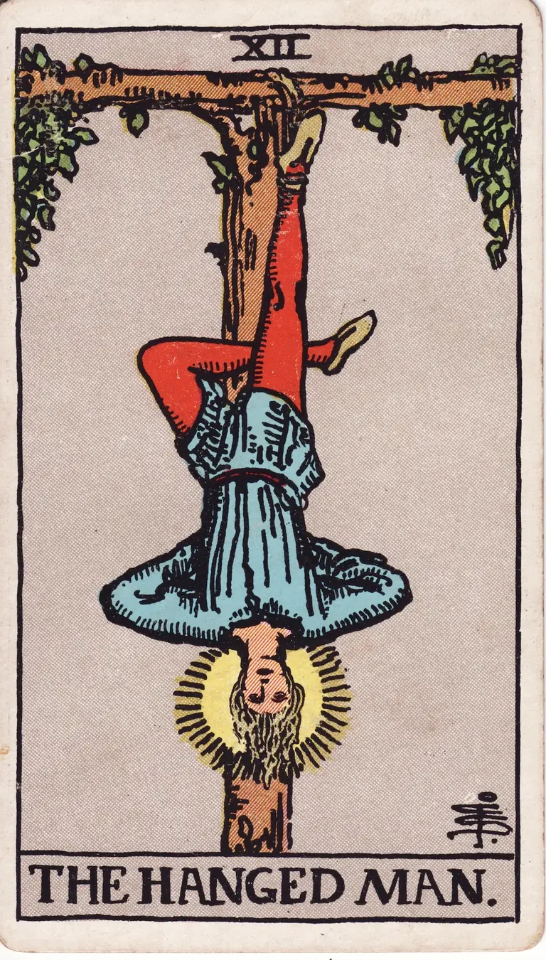 Classic drawing of “The Hanged Man”